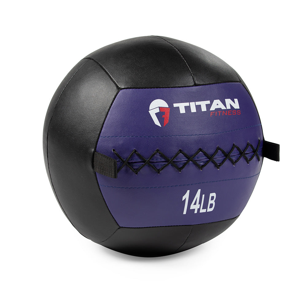 Soft Leather Medicine Wall Ball | 14 LB