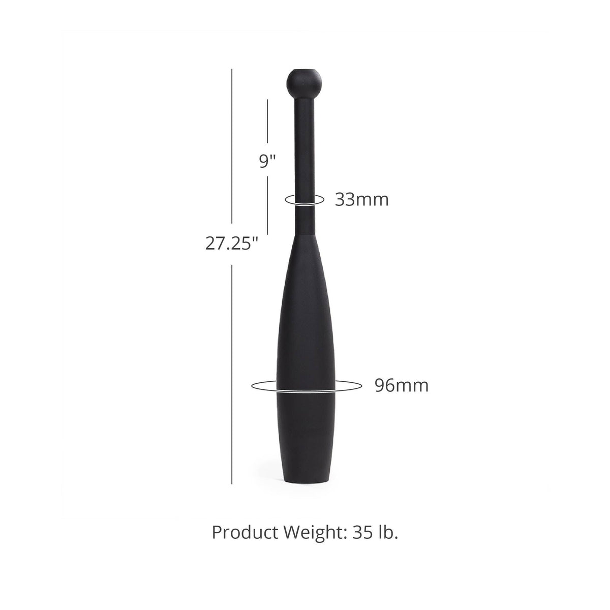 Steel Weight Clubs | 45 LB Detail