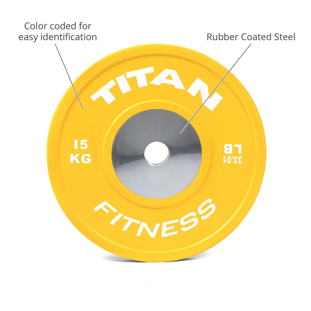 KG Elite Color Olympic Bumper Plates | 15 KG Detail