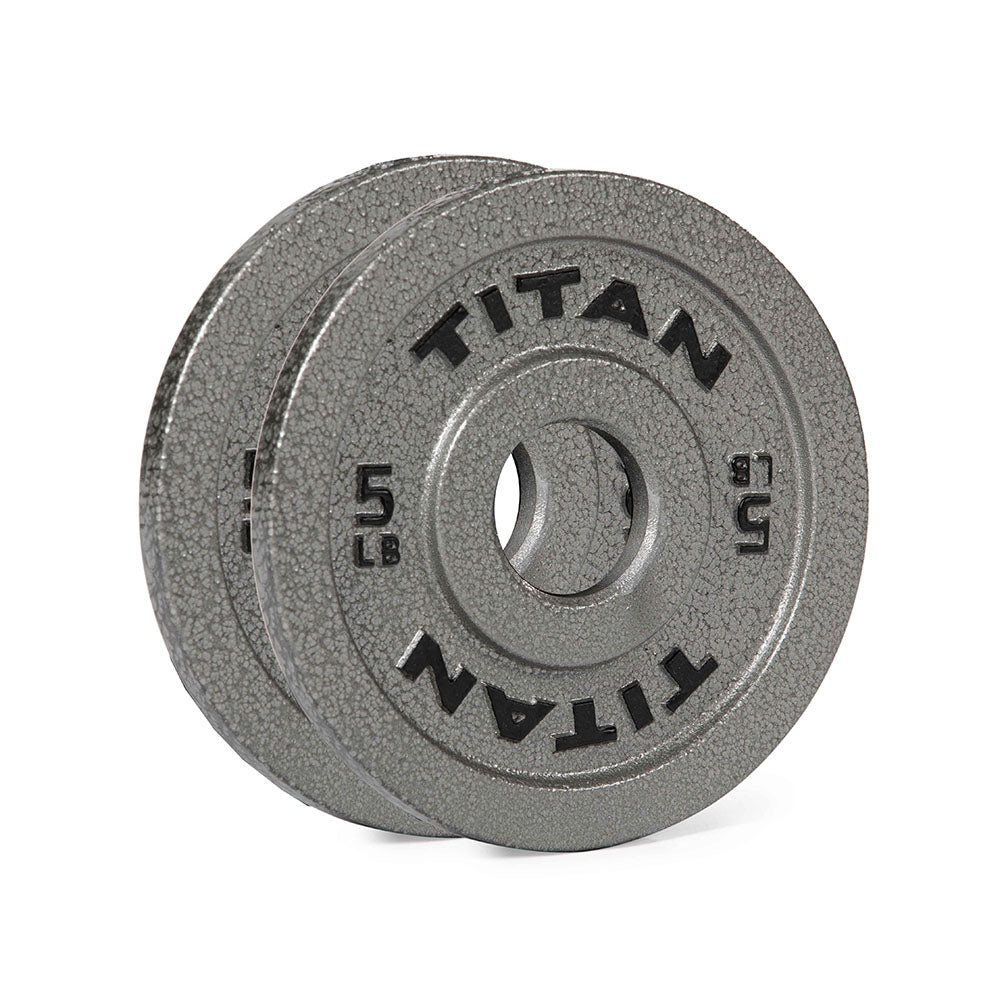 LB Cast Iron Olympic Plates | 5 LB Pair