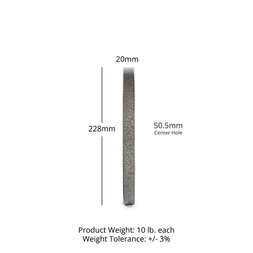 LB Cast Iron Olympic Plates | 10 LB Pair