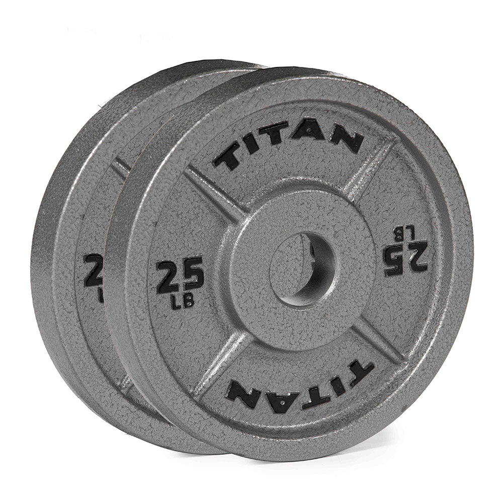 LB Cast Iron Olympic Plates | 25 LB Pair