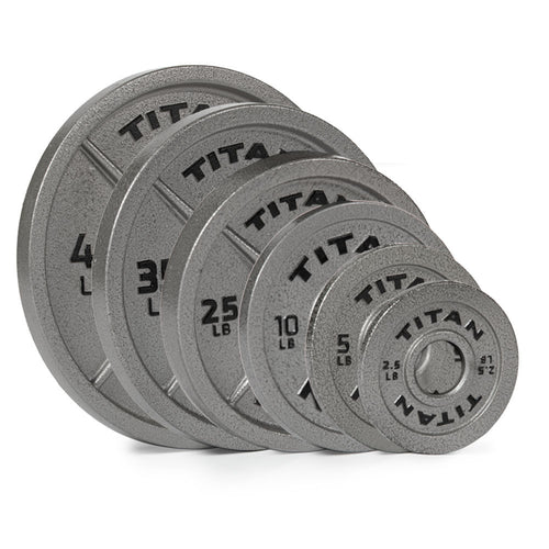 LB Cast Iron Olympic Plates | 245 LB Set