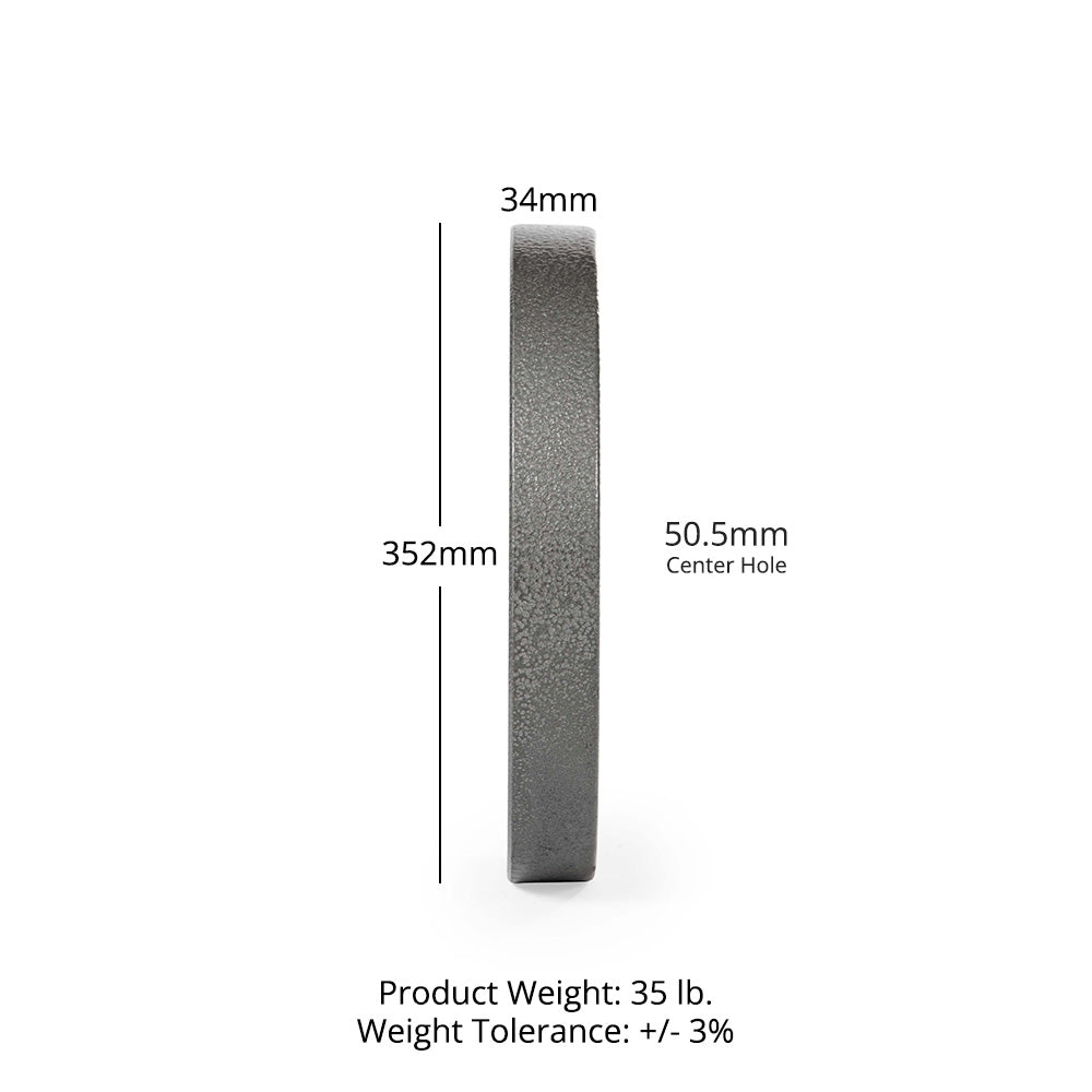 LB Cast Iron Olympic Plates | 35 LB Single