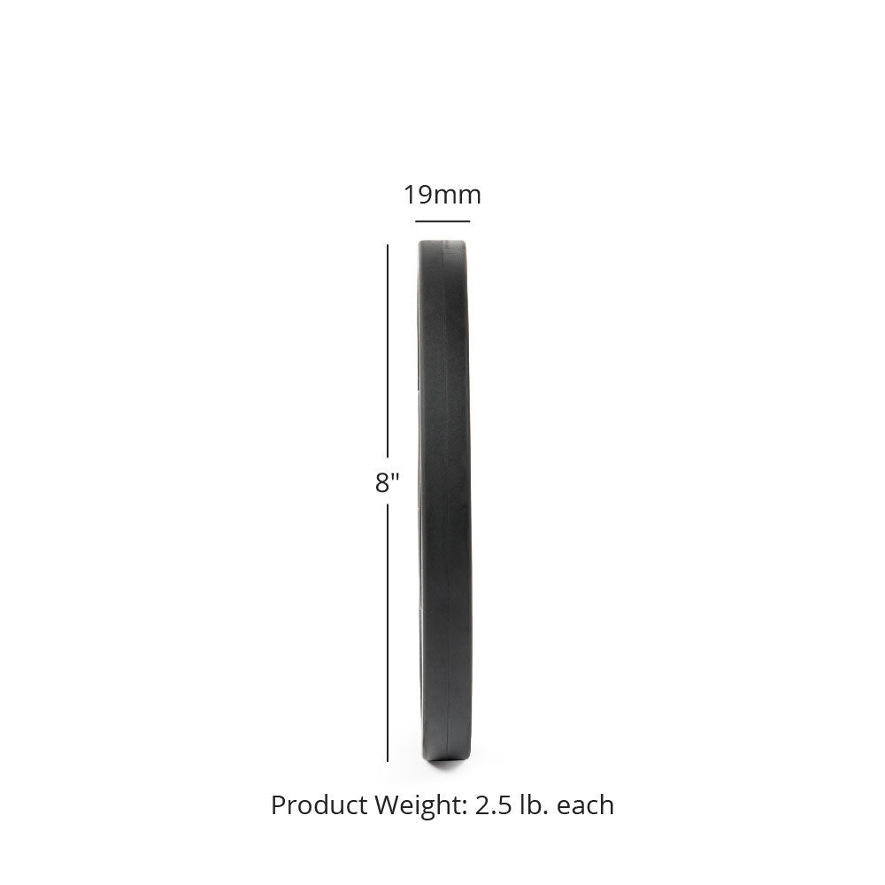 LB Black Change Plates | 2.5 LB Pair Detail 2