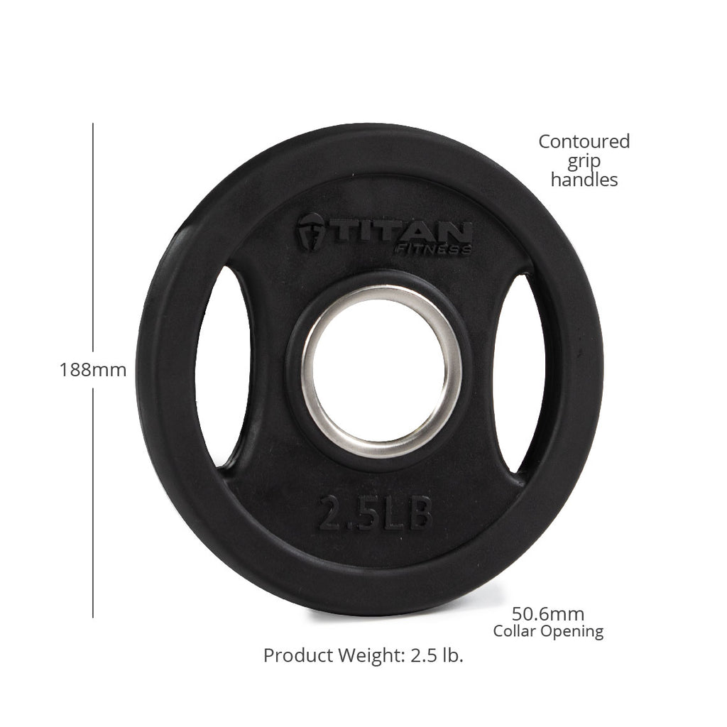 LB Black Grip Plates | 2.5 LB