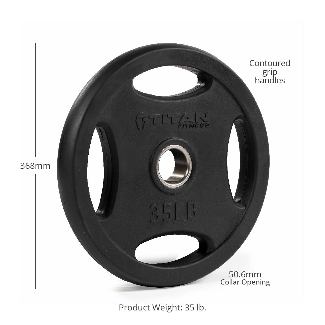 LB Black Grip Plates | 35 LB