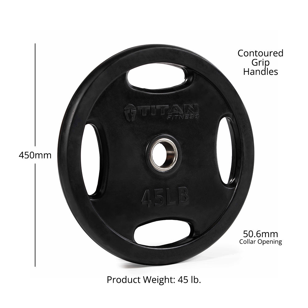 LB Black Grip Plates | 45 LB