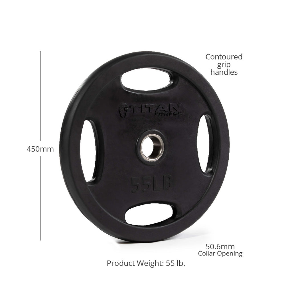 LB Black Grip Plates | 55 LB