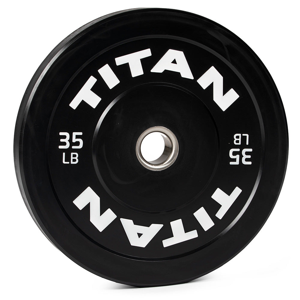 LB Economy Black Bumper Plates | 35 LB