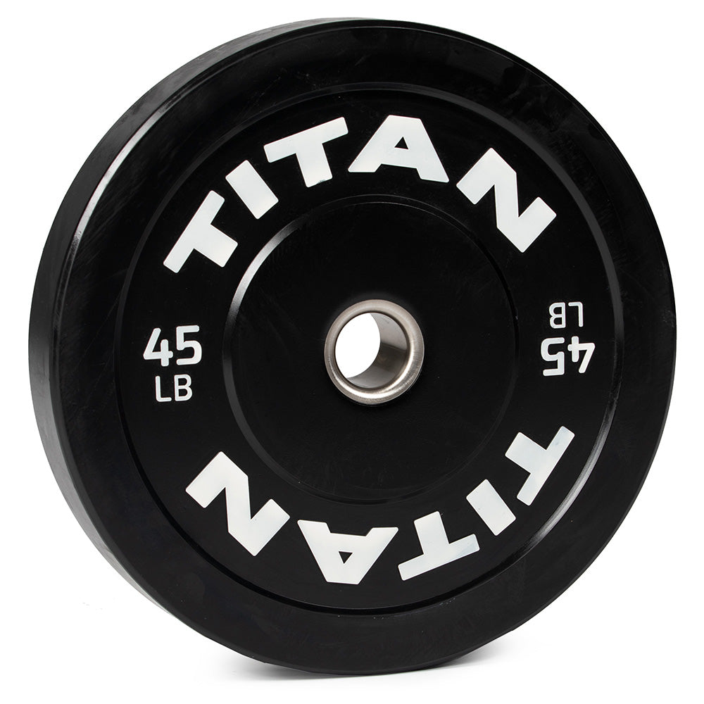 LB Economy Black Bumper Plates | 45 LB