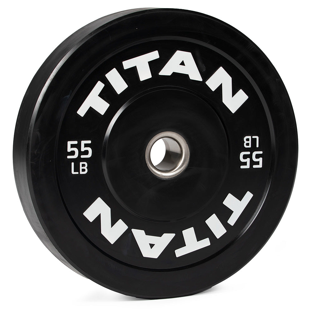 LB Economy Black Bumper Plates | 55 LB