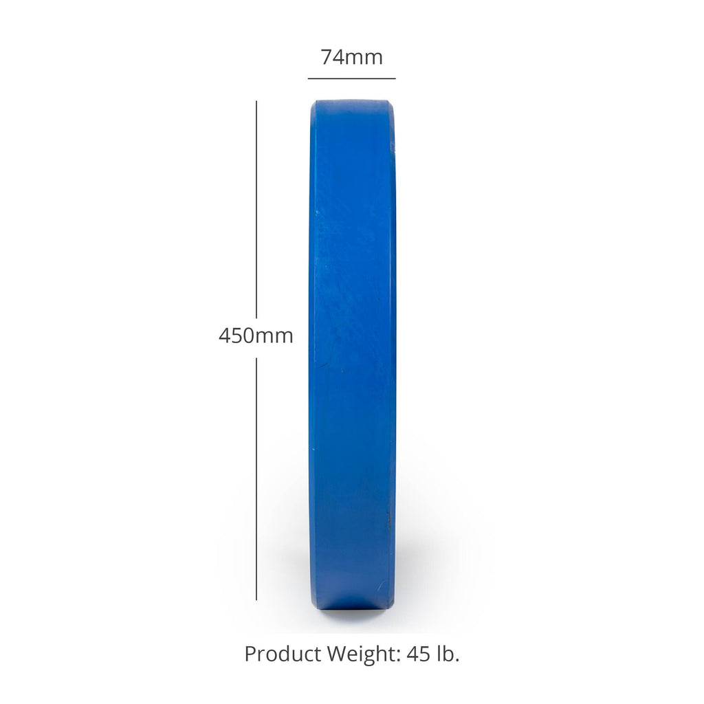 LB Economy Color Bumper Plates | 45 LB Detail 2