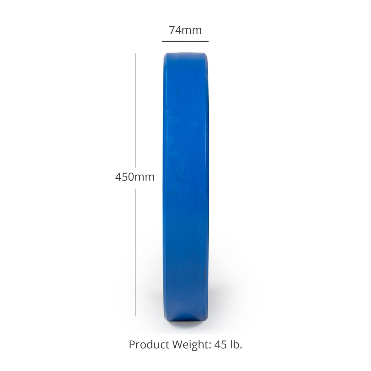 LB Economy Color Bumper Plates | 45 LB Detail 2