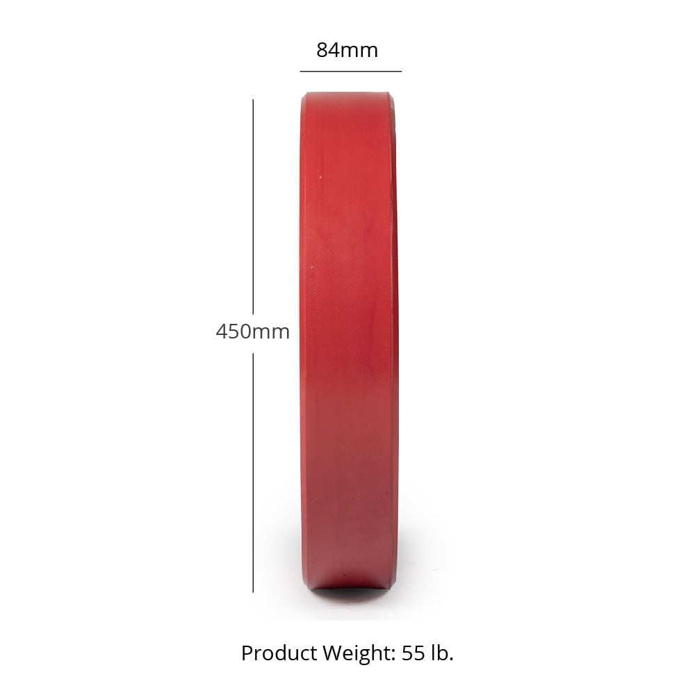 LB Economy Color Bumper Plates | 55 LB Detail 2