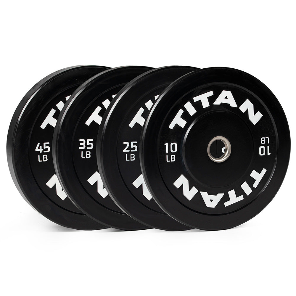 LB Economy Black Bumper Plates | 230 LB Set