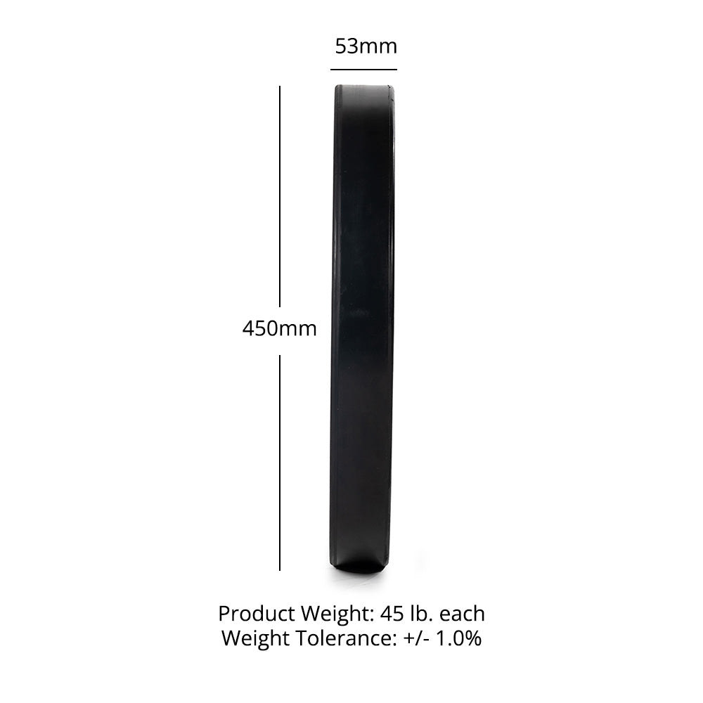 LB Elite Competition Plates | 45 LB Detail 2