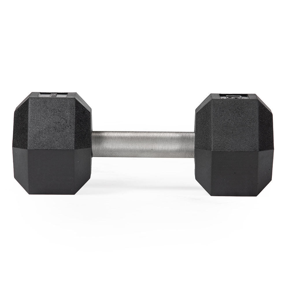 Straight Stainless Steel Hex Dumbbells | 6